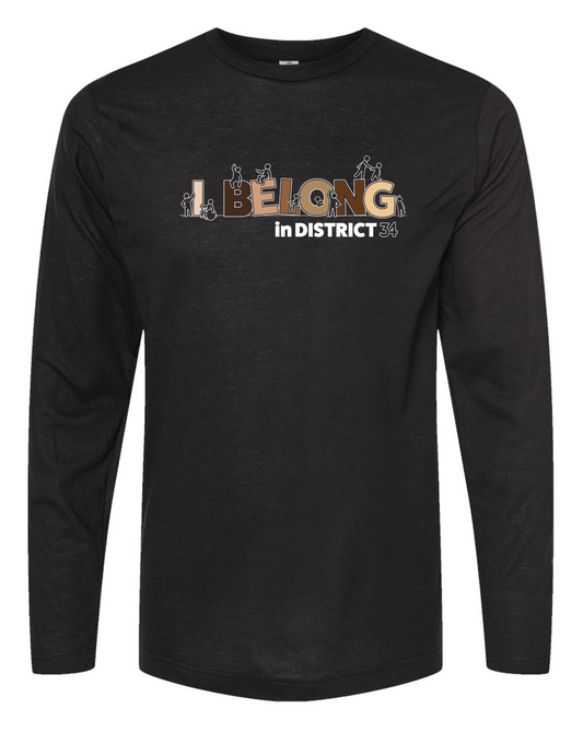 I Belong Skintone Black Unisex Long Sleeve